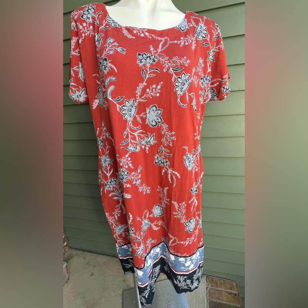 Chic J ill Red Floral Women's Dress